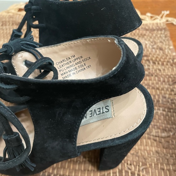 black suede steve madden heels - Picture 3 of 3